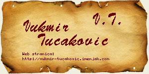 Vukmir Tucaković vizit kartica